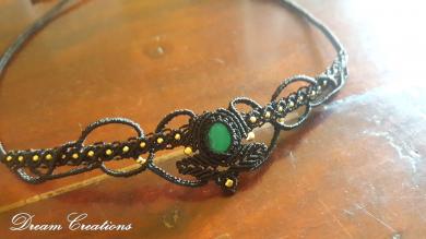 Malachit Elfen Tiara 