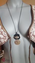 Lotus Kette "Rosa Labradorit" 