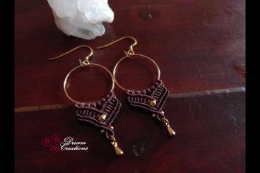 Brass Hoop Earrings 