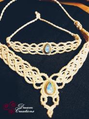 Moonstone Set Messing 