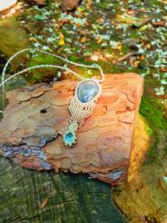 Double Labradorit Halskette 