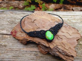 Grün Kupfer Türkis Collier 